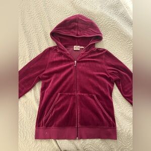Vintage Velour Juicy Couture Girls Zip Up Sweatshirt